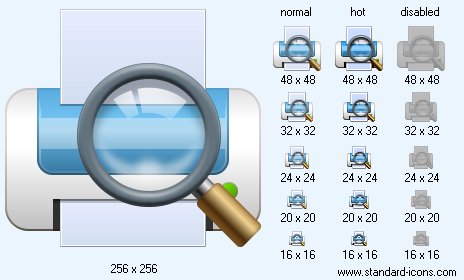 464x280 Print Preview Icon Standard Geo Icons