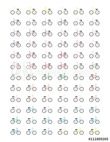 387x500 Bicycles Set,printable Icon