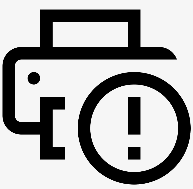 820x805 Printer Error Icon