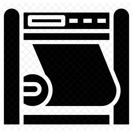 512x512 Printing Press Machine Icon Of Glyph Style