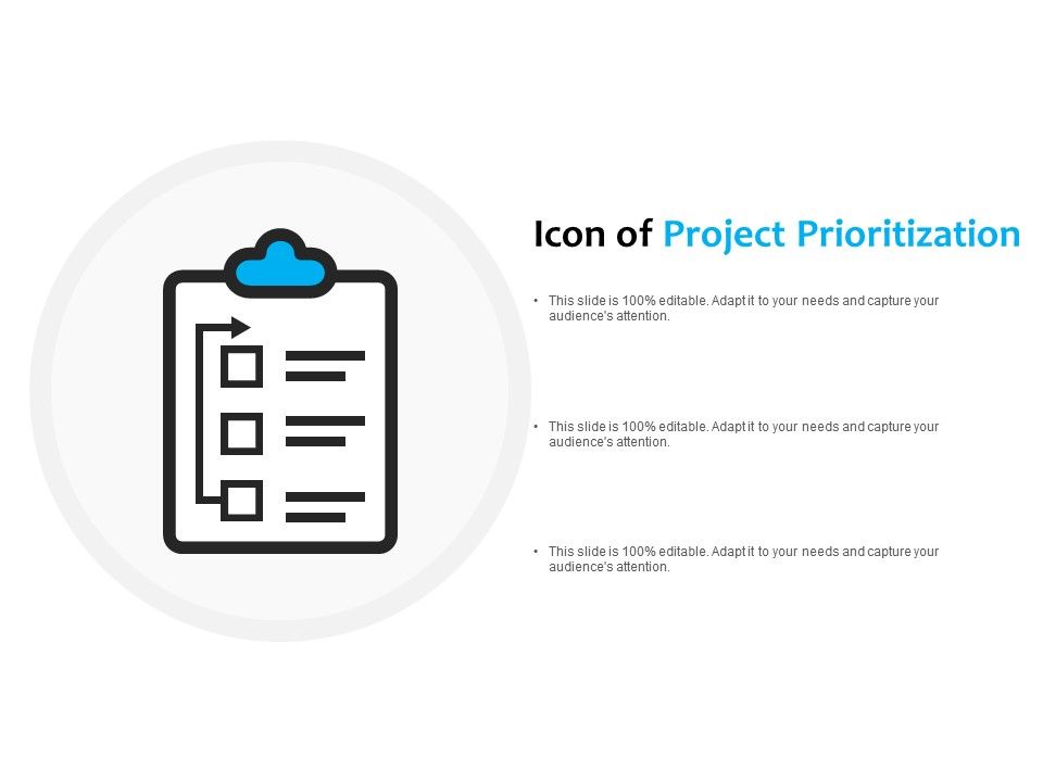 960x720 Icon Of Project Prioritization Powerpoint Presentation Templates