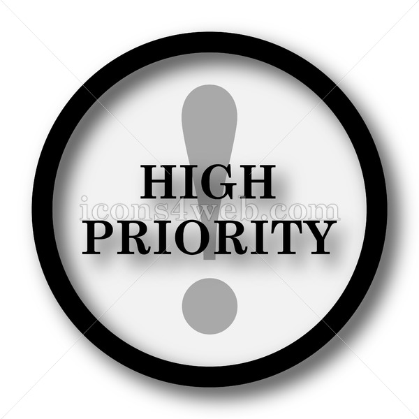 600x600 High Priority Simple Icon High Priority Simple Button