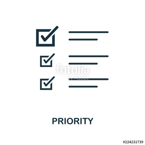 500x500 Priority Icon Monochrome Style Design From Machine Learning Icon