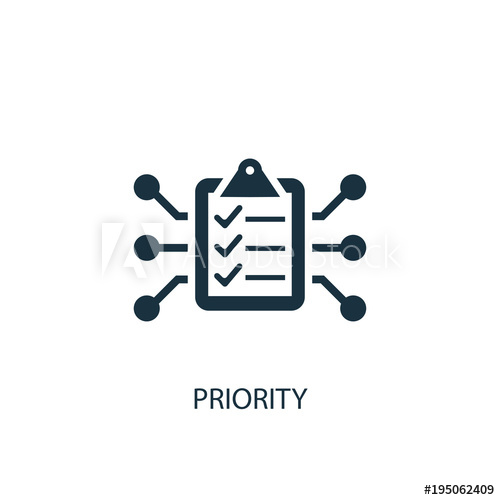 500x500 Priority Icon Simple Element Illustration
