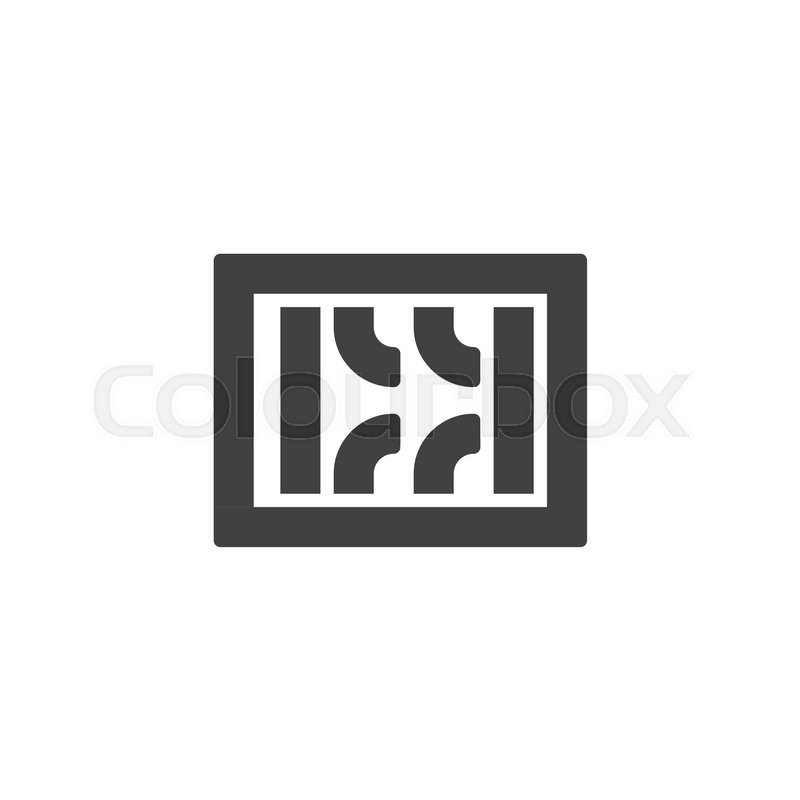 800x800 Prison Break Vector Icon Filled Flat Stock Vector Colourbox
