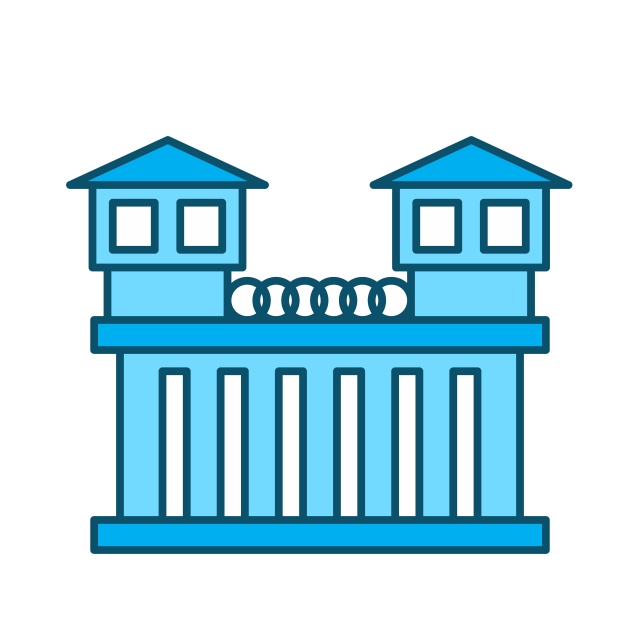 640x640 Prison Icon For Personal And Commercial Use, Criminal, Jail
