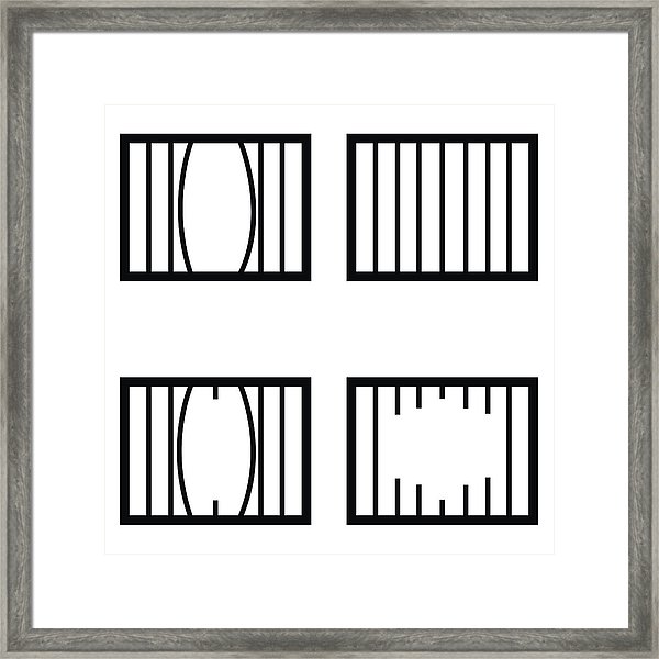600x600 Prison Icon Framed Print