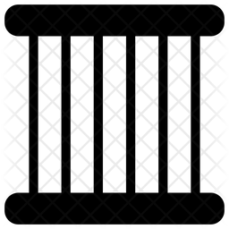 256x256 Prison Icon Of Glyph Style