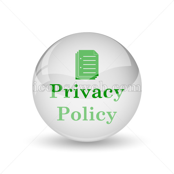 600x600 Privacy Policy Glossy Icon Privacy Policy Glossy Button