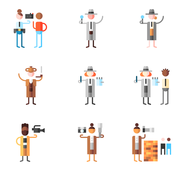 600x564 Private Eye Flat Icon Packs