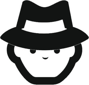 298x283 Black And White Simple Human People Cartoon Icon Vinyl