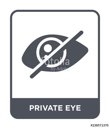 430x500 Private Eye Icon Vector Stock Image And Royalty Free Vector