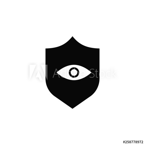 500x500 Eye, Private, Protection, Shield, Icon, Flat Element Of Security