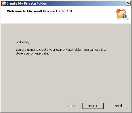 Microsoft Private Folder Screenshots 459x394 Microsoft Private Folder Screenshots