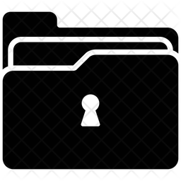 Private Folder Icon Of Glyph Style 256x256 Private Folder Icon Of Glyph Style