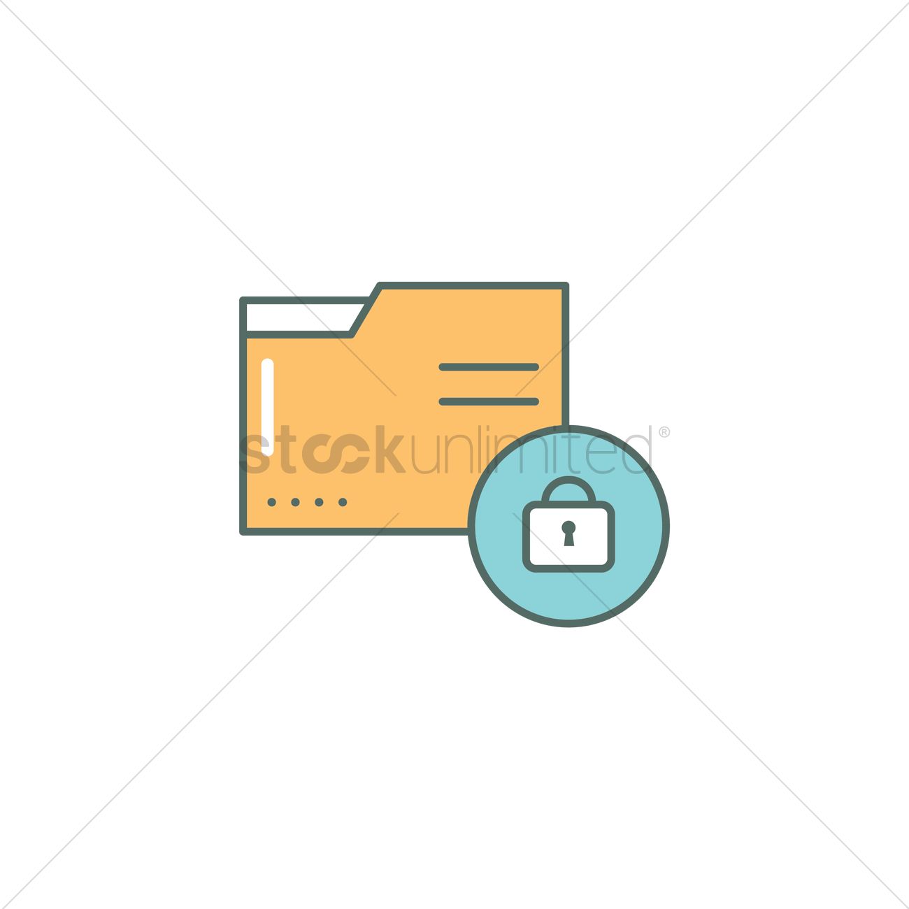 Private Folder Icon Vector Image 1300x1300 Private Folder Icon Vector Image