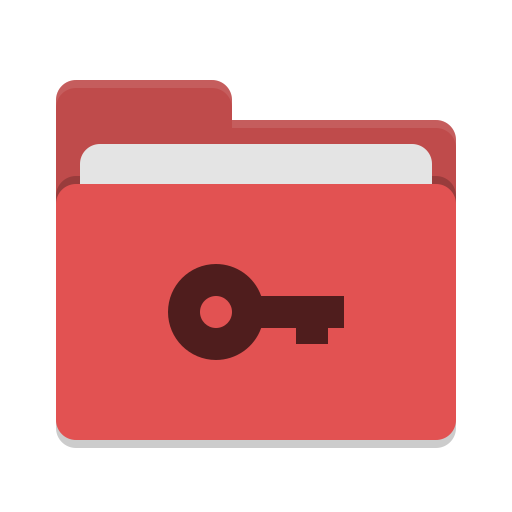512x512 Folder Red Private Icon Papirus Places Iconset Papirus