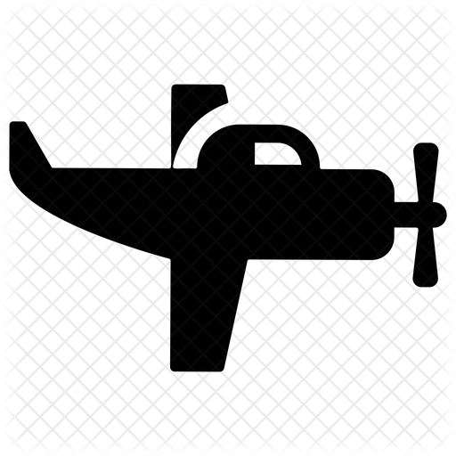 512x512 Military Jet Icon Of Glyph Style