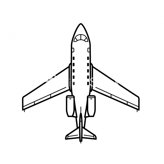 540x540 Private Jet Icon Flightstock