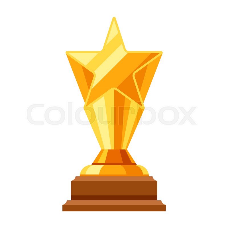 800x800 Gold Prize Icon With Star Stock Vector Colourbox