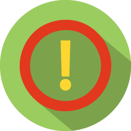 256x256 Problem Icon Colorful Long Shadow Iconset Graphicloads