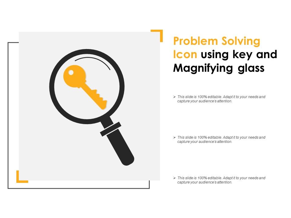 960x720 Problem Solving Icon Using Key And Magnifying Glass Graphics