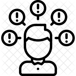 256x256 Problem Icon Of Line Style