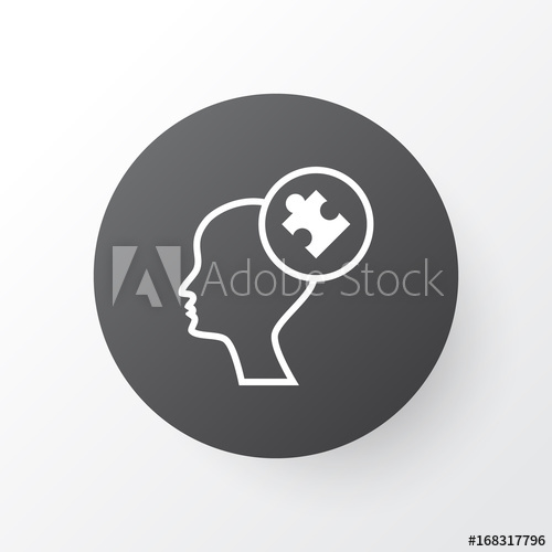 500x500 Problem Solving Icon Symbol Premium Quality Isolated Human Mind