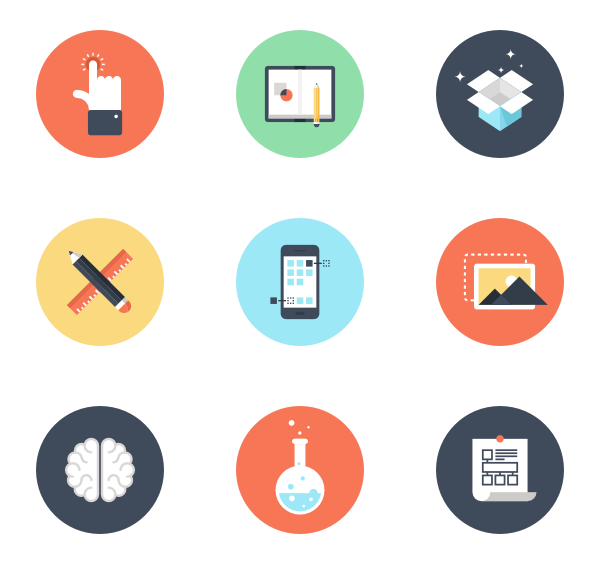 600x564 Design Process Icon Packs