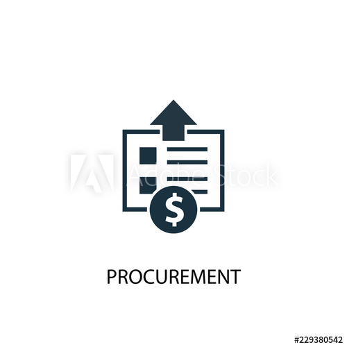 500x500 Procurement Icon Simple Element Illustration Procurement Concept