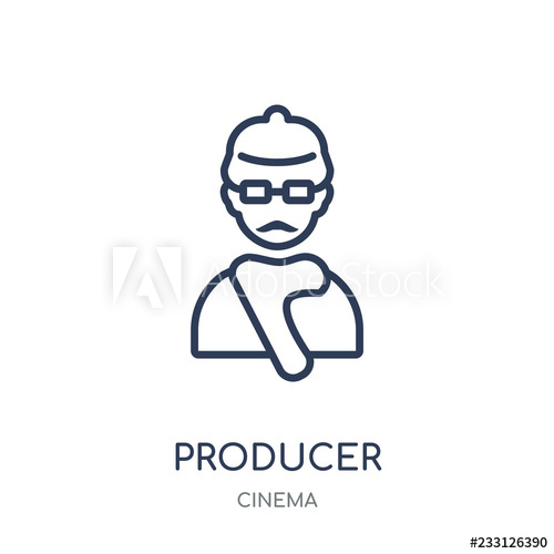 Producer Icon Producer Linear Symbol Design From Cinema 500x500 Producer Icon Producer Linear Symbol Design From Cinema