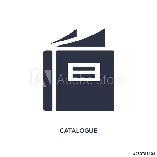 500x500 Catalogue Icon On White Background Simple Element Illustration