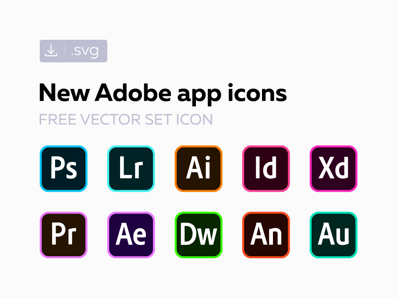 800x600 Adobe Product App Icon Sets