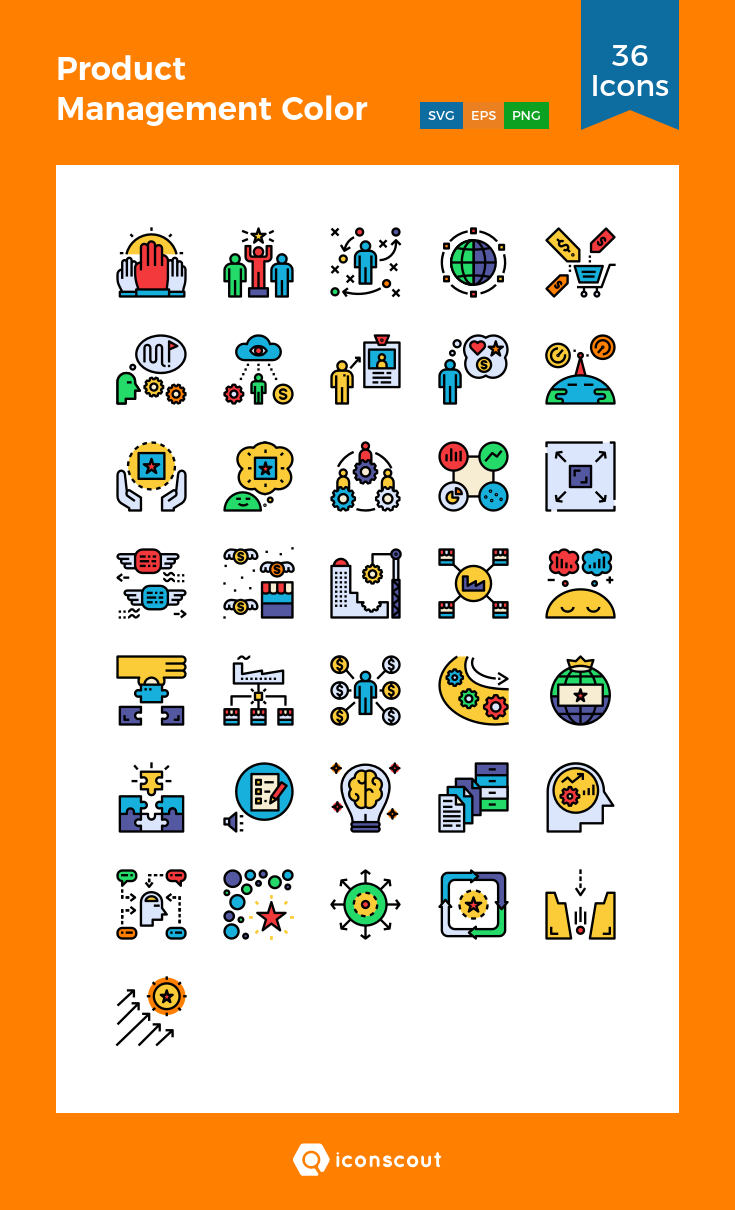735x1210 Product Management Color Icon Pack