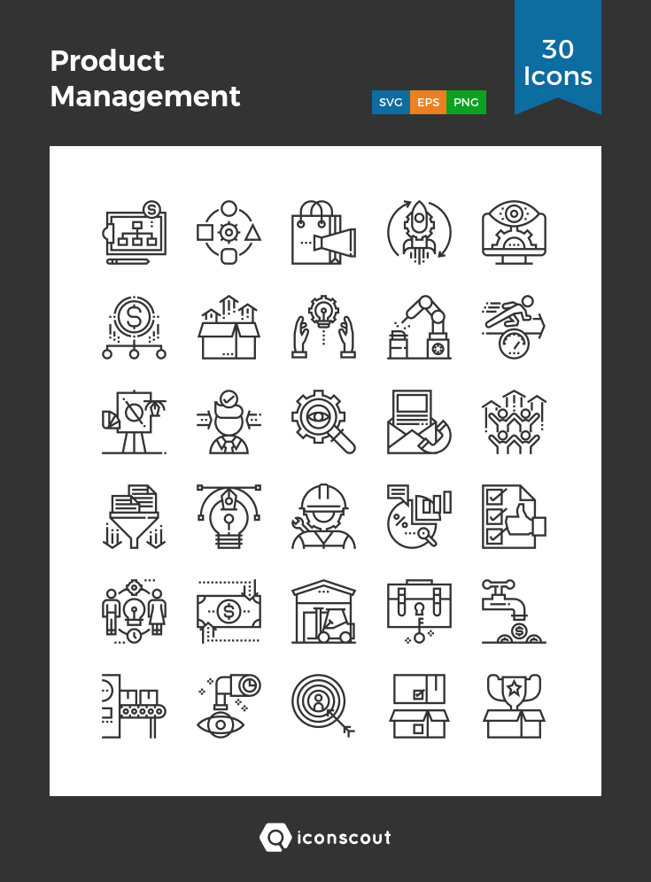 735x996 Product Management Icon Pack