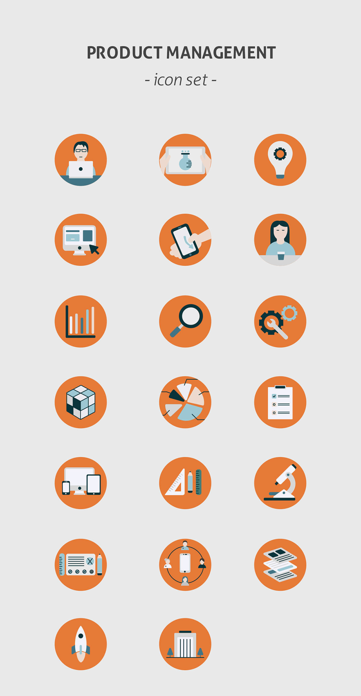 1200x2314 Product Management Icon Set On Wacom Gallery