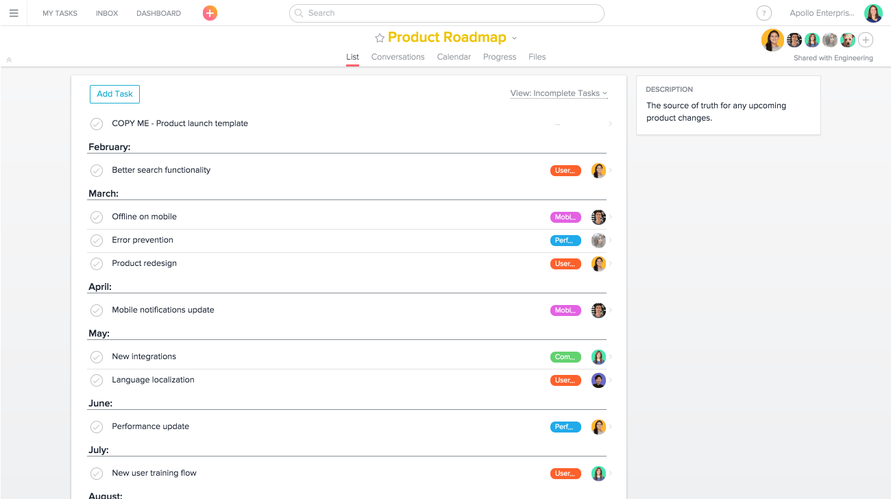 1300x728 How To Use Asana For Product Roadmaps Product Guide Asana