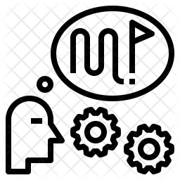 256x256 Product Roadmap Icon Of Line Style