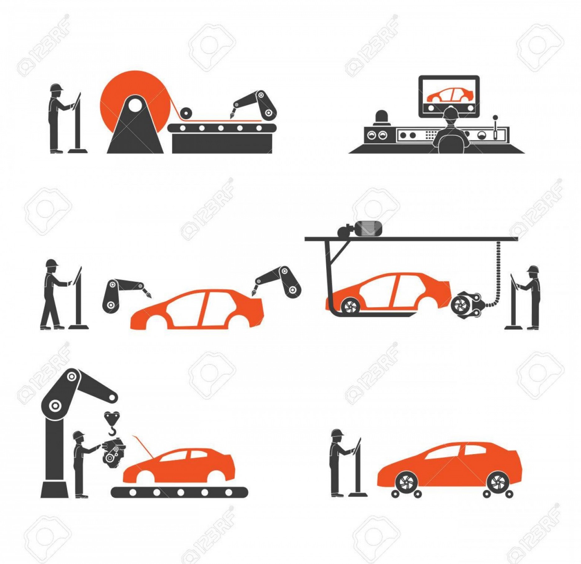 1872x1818 Photostock Vector Icon Car Production Line Newwaysys