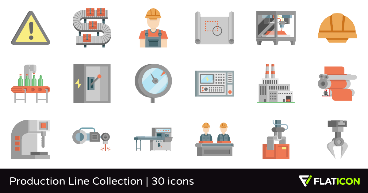 Download Production Line Icon at Vectorified.com | Collection of Production Line Icon free for personal use