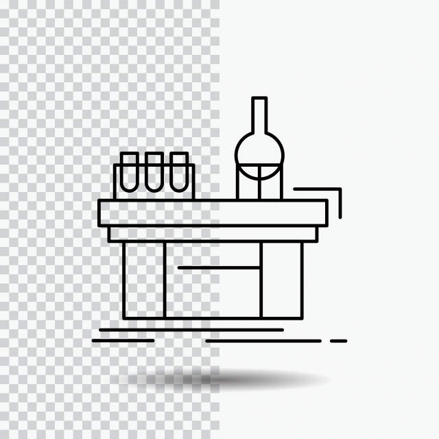 640x640 Biology Chemistry Lab Laboratory Production Line Icon On Tra