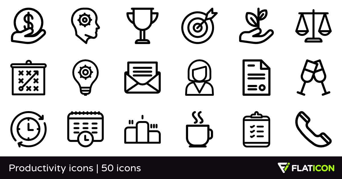 1200x630 Productivity Icons Free Icons