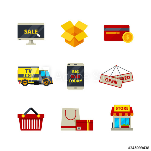 500x500 Online Shopping Icon Web Store Payment Cards Money Retail Shop E