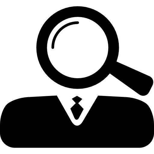 512x512 Magnifying Lens As Head Of Business Professional Icons Free Download