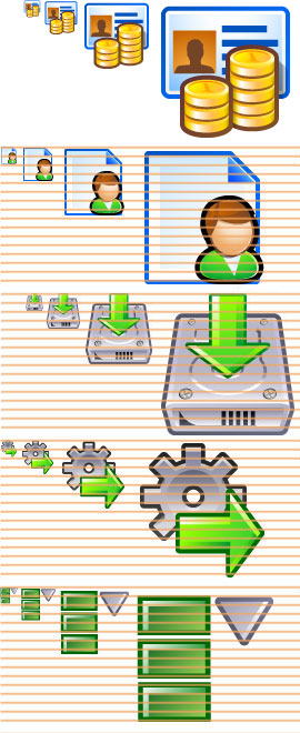 270x660 Professional Icon Pack, Icons In Sizes For Visual Studio Net