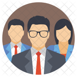 256x256 Business Professionals Icon Of Flat Style