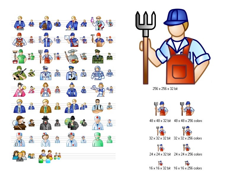 Professional Icon Set 800x600 Professional Icon Set