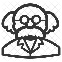 256x256 Professor Icon Of Glyph Style