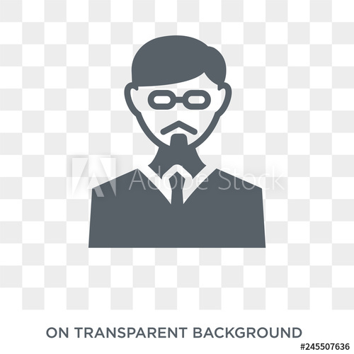 500x500 Professor Icon Trendy Flat Vector Professor Icon On Transparent