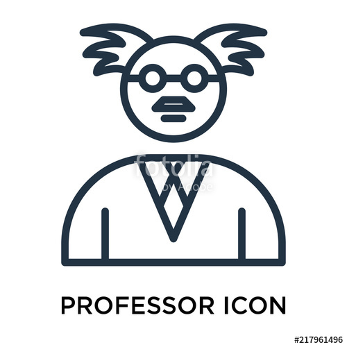 500x500 Professor Icons Isolated On White Background Modern And Editable